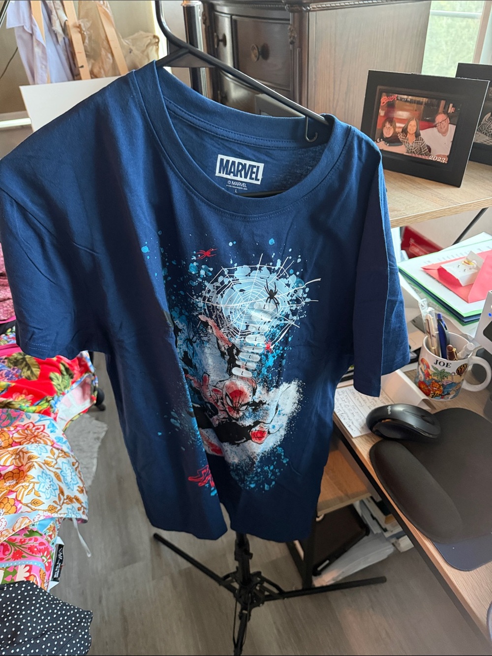 Marvel Navy Blue Spider-Man Splash Graphic Tee